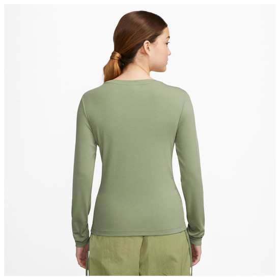 Nike Γυναικεία μακρυμάνικη μπλούζα Sportswear Essential Rib